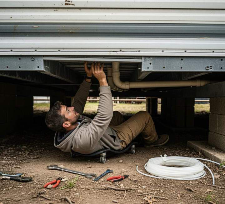 Réparation de plomberie pour mobil-homes Franche-Comté